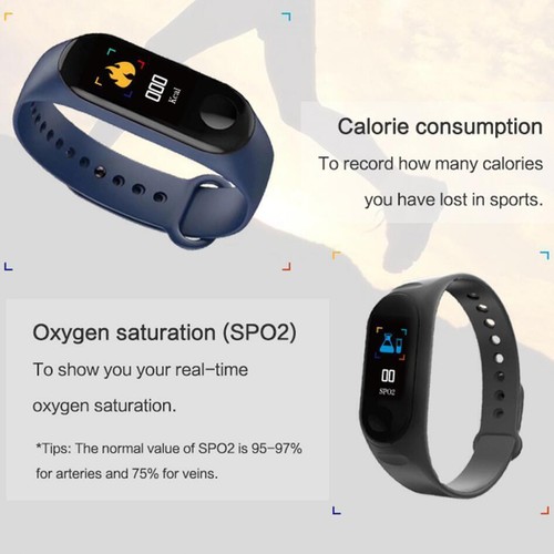 Heart Rate Monitor Alarm Smart Watch Band Bracelet Wristband for Smartphone - Zdjęcie 9 z 16