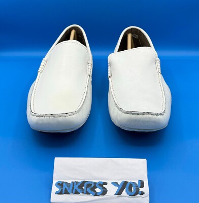 Kenneth Cole Drive Home White Loafer Shoes KM31024LE Size 10 