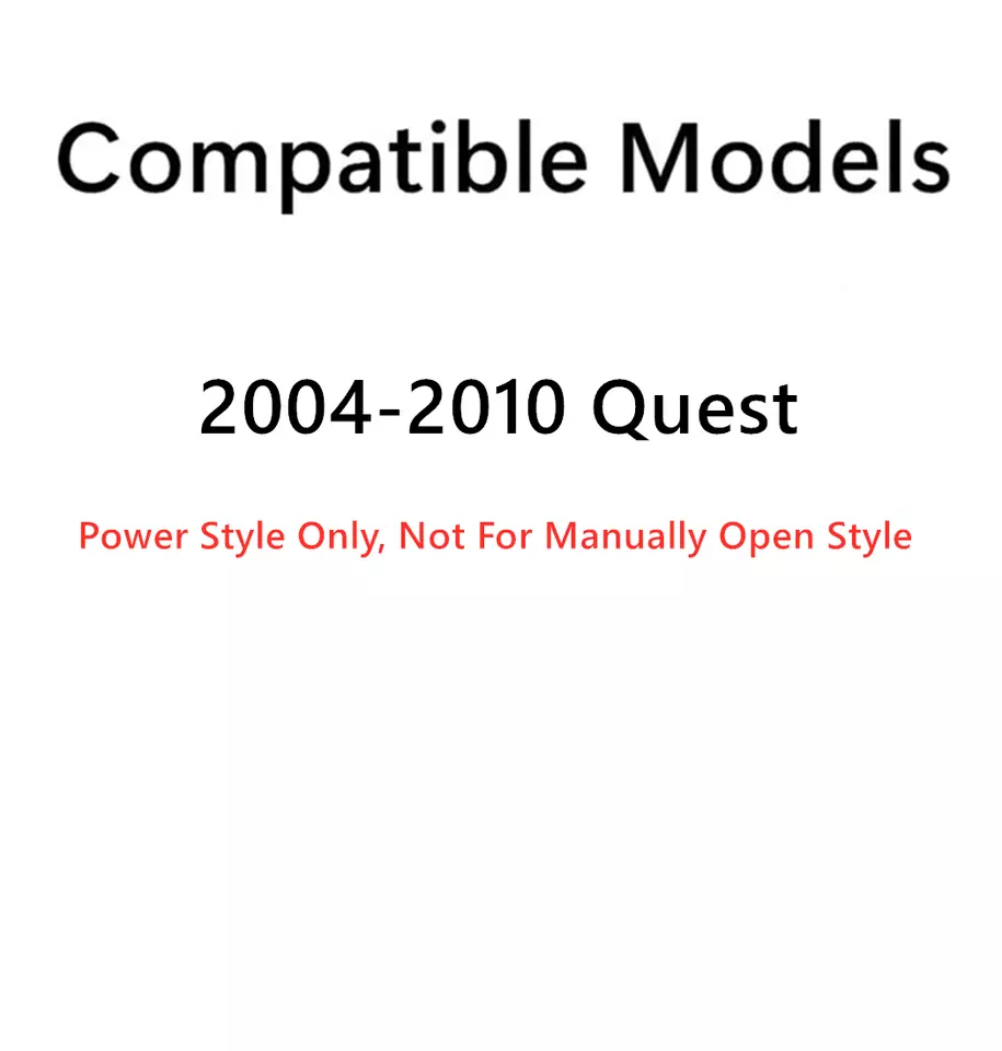 Nissan Quest 2004-2010 pasajero lado derecho quater ventana vidrio estilo eléctrico Foto 3 de 4