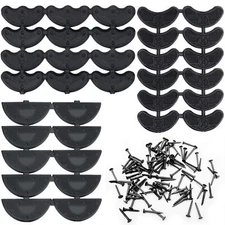 24 Pairs(48 Pcs) Rubber Shoes Heel Taps Tips Repair Pad Replacement for Boots