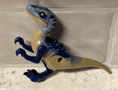 LEGO Velociraptor Dark Sand Blue Minifig Jurassic World 75942