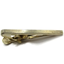 Skinny Gold Tone Tie Clasp Vintage