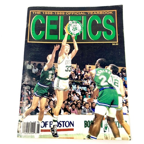 Vintage 1988-89 Official Boston Celtics Yearbook,Larry Bird Cover Pre Owned