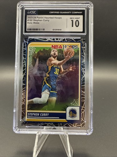 2023-24 Panini Haunted Hoops - #192 Stephen Curry Holo Webs CGC 10!!