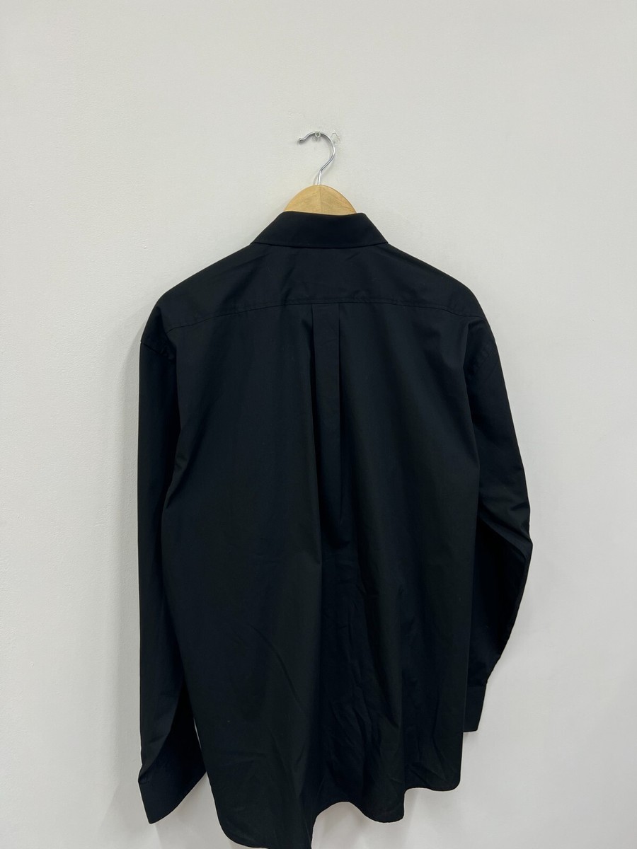 Yves Saint Laurent Black Dress Casual Shirt Mens 42 16 1/2