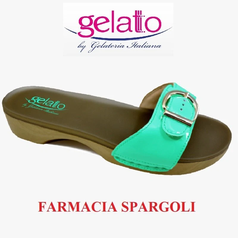 Ciabatte zoccoli sole mio 2.0 turquoise verde acqua marina gelato