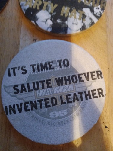 Miller Genuine Draft Beer Coaster Harley Davidson Motorcycles 95th Anniversary. - Picture 3 of 7