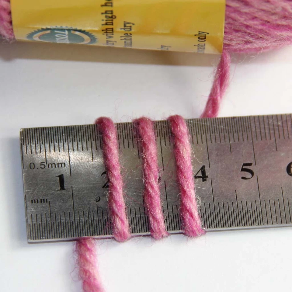 Venta Lote 6 Bolasx50g Tejido Rápido a Mano Lana Seda Hilo Cálido Envoltura Chal Bufanda Foto 4 de 4