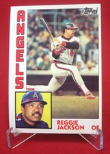 Reggie Jackson 1984 Baseball Card TOPPS #100 NM-MT