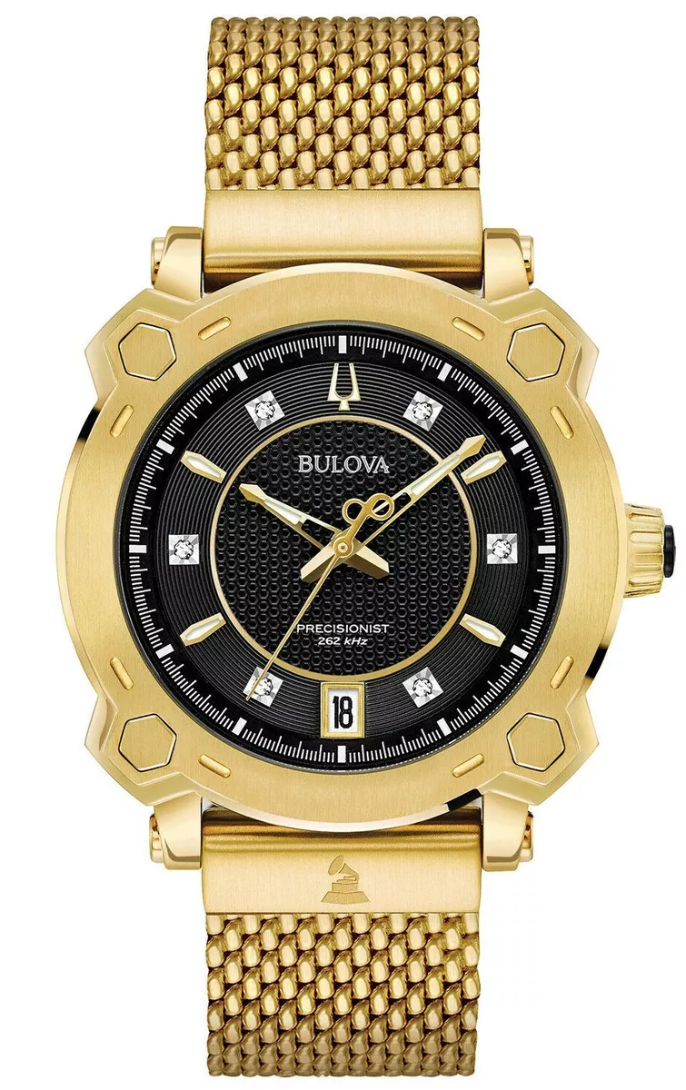 Bulova precisionist online gold watch