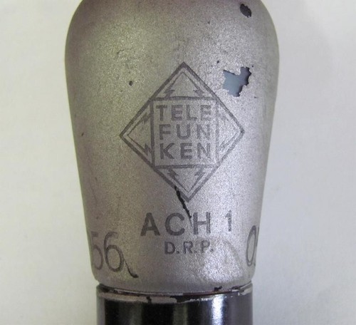 WW2 ORIGINAL GERMAN D.R.P. RADIO PENTODE LAMP TELEFUNKEN ACH 1 - Picture 2 of 8