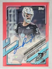 2021 Topps PLL 2020 Championship Series #55B John Ranagan Red Auto #D 2/5