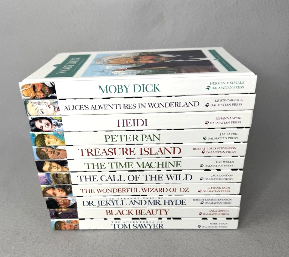 Dalmatian Press Children's Classics Lot of 11 HC Books Twain London Stevenson Foto 2 de 4