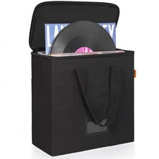 Vinyl Record Storage Box With Lids And Handle Vinyl Album Storage Case Bag For 1