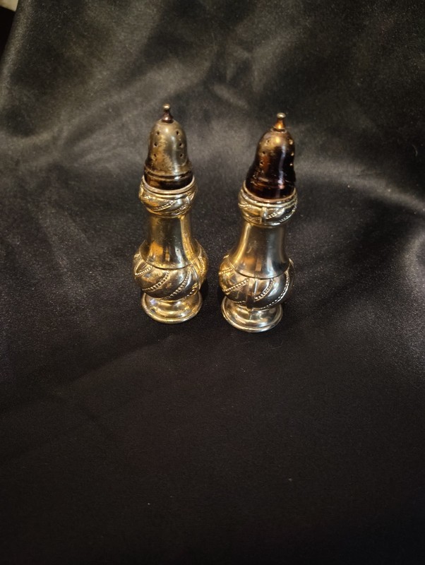 Vintage Silver Plated Salt and Pepper Shakers