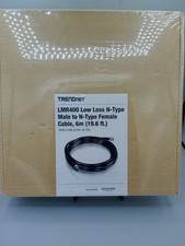 New In Box Trendnet LMR400 N-type to N-type Cable 6 Meters Free Shipping  