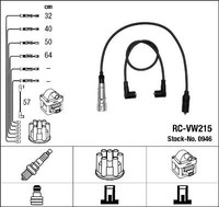 ZÜNdleitungssatz NGK 0946 FÜR Seat VW ZÜNdkabelsatz ZÜNdkabel KIT
