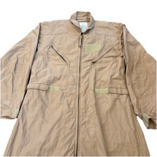 U.S. Air Force Nomex Coveralls Flyers CWU-27/P Size 44R Tan c2005 Full Zip Front