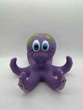 Nuby Floating Purple Octopus 2010 Interactive Rubber Bath Toy