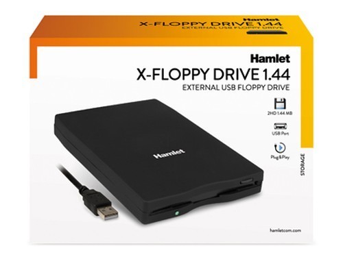 FLOPPY DRIVE ESTERNO USB HAMLET (A/N XDFUSB) nuovo - Picture 1 of 4