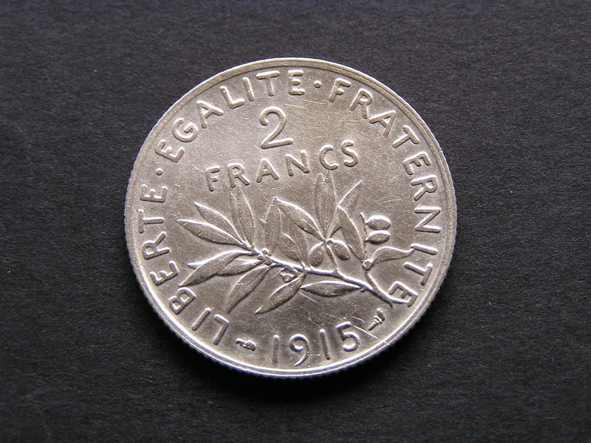 Pièce France 2 Francs Semeuse - 1902 - Argent