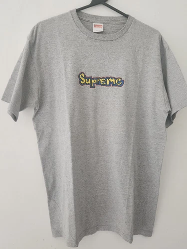 2007 Supreme Gonz Logo Größe L Grau T Shirt Vintage Selten Mark Gonzales