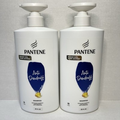 Pantene Anti Dandruff Shampoo 23oz Pump Bottles New QTY 2