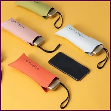Mini Sun Umbrella Vinyl Folding Umbrella UV Ultraviolet Protection Small Pocket