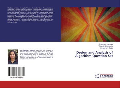 Bhavana S. Karmore (u. a.) | Design and Analysis of Algorithm Question Set