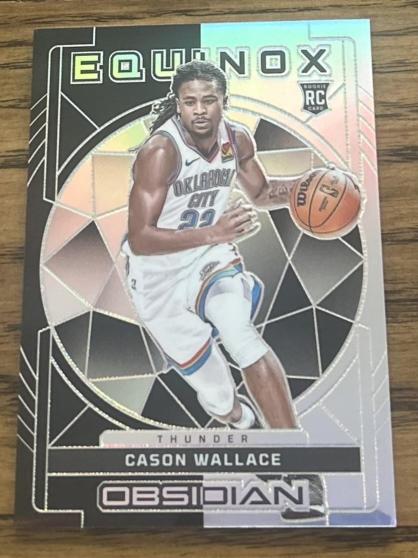 2023-24 Panini Obsidian #20 Cason Wallace Equinox #/99 Rookie RC