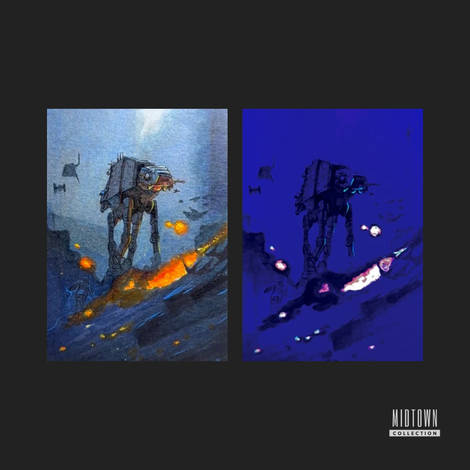 Tarjeta de boceto de artista original AT-AT Walker - Star Wars - 1/1 (firmada) Foto 3 de 3