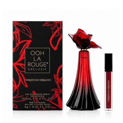 NP Christian Siriano Ooh La Rouge Exclusif EDP 3.4 fl oz| 100 ml with Lip Gloss