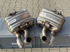 NEU Org. Porsche 911 991.1 3.4L 257KW Auspuff Schalldämpfer Endtopf L+R Schellen