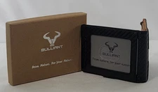 Anti-Theft RFID Blocking Metal Wallet - Bulliant Leather Carbon Fiber Wallet