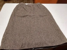 PENDLETON Vintage WOOL Ladies Brown SKIRT SIZE 12