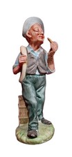 Vintage Napcoware Old Man Figurine /w Pipe Japan 1960’s Hand Painted