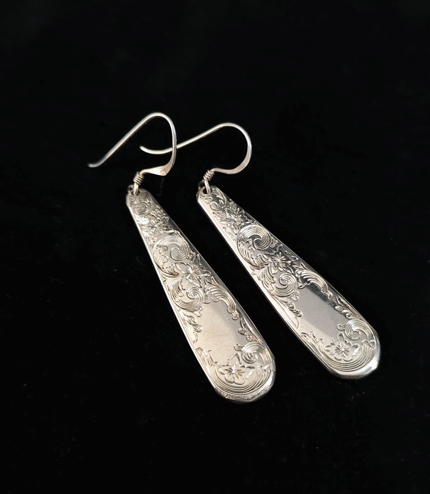 Handcrafted Solid Sterling Spoon Handles Earrings… - image 7