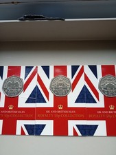 50p Coin Job Lot..X 3 Very Rare King Charles 50p Coins All Carded