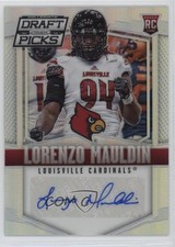 2015 Panini Prizm Collegiate Draft Picks Silver Lorenzo Mauldin #214 Auto 3n1