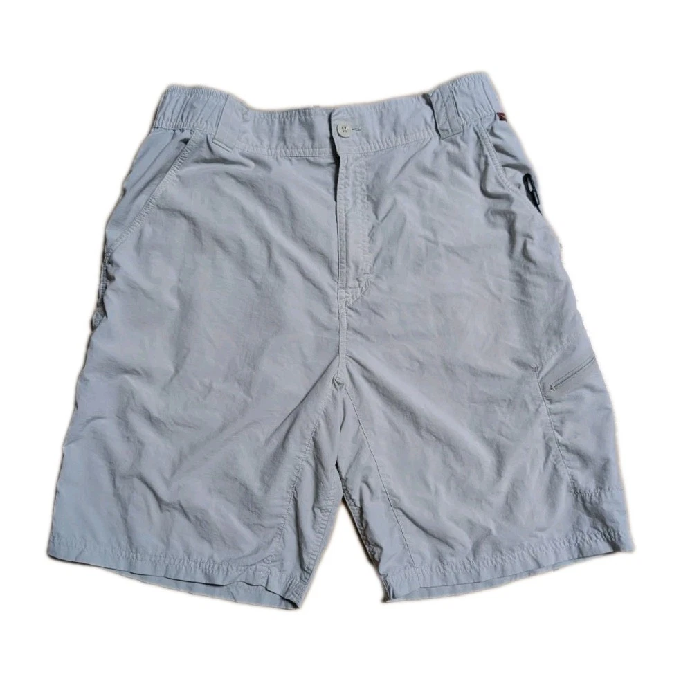 Simms Fishing Shorts Mens M Gray Nylon Performance Outdoor Fishing Hiking