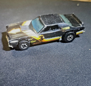 ORIGINAL / VINTAGE 1974 Hot Wheels Ford Grand Torino Stocker - Black - Hong Kong