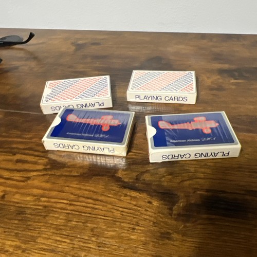 Lot Of Four American Airlines Playing Cards Vintage - Picture 4 of 7