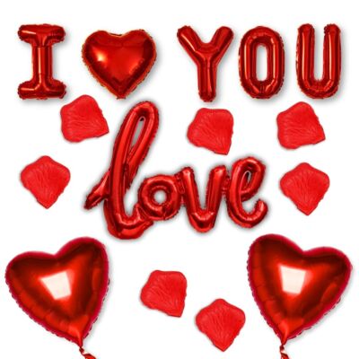 LOVE HERZFORM BALLONS Hochzeit Party Valentinstag Ballon Geburtstag Deko UK