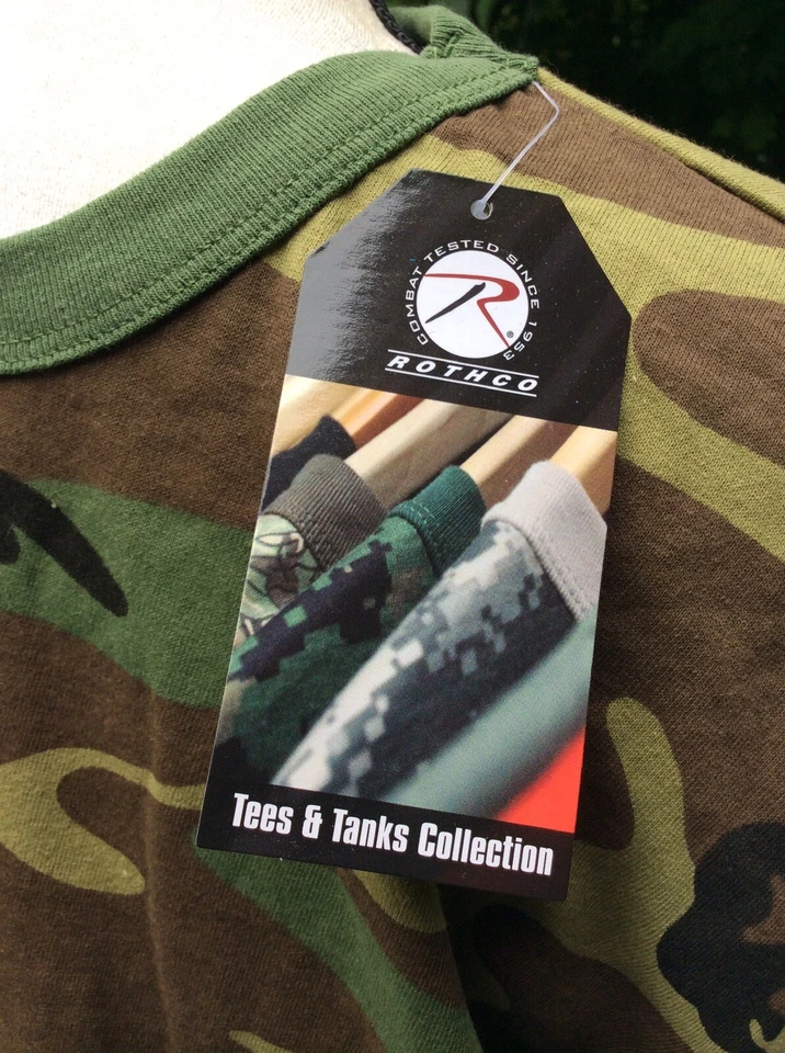 NWT Men's  Rothco Army long Sleeve Shirt  Camo LARGE Hunting Camping Workout Fun - Image 4 of 4