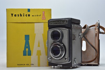 RARE MINT IN BOX] YASHICA A Grey 120 6x6 TLR Film Camera From