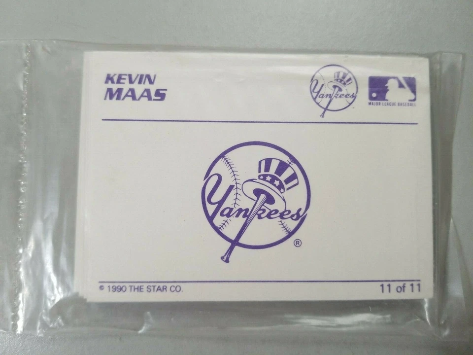 1990 Star 11-Card Baseball Set Kevin Maas Yankees #BC09 - Image 2 of 4