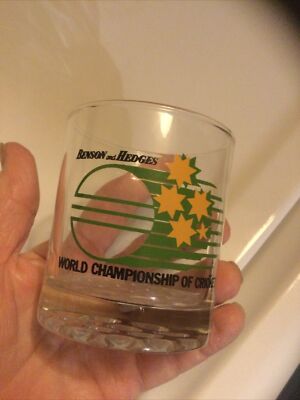 Rare Benson & Hedges World Class Of Cricket Whiskey Glass