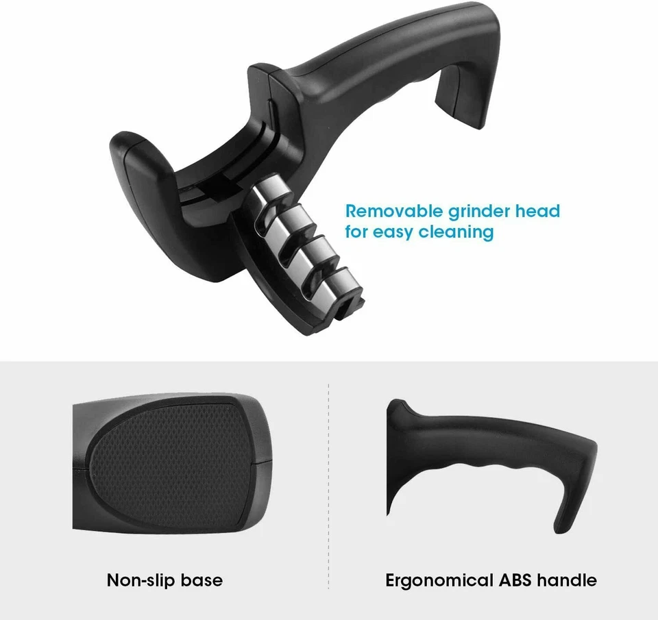 AFILADOR DE CUCHILLOS 3 ETAPAS CERÁMICA Tungsteno Cuchillos de cocina Afilador Afilador Afilador Herramienta Foto 4 de 4