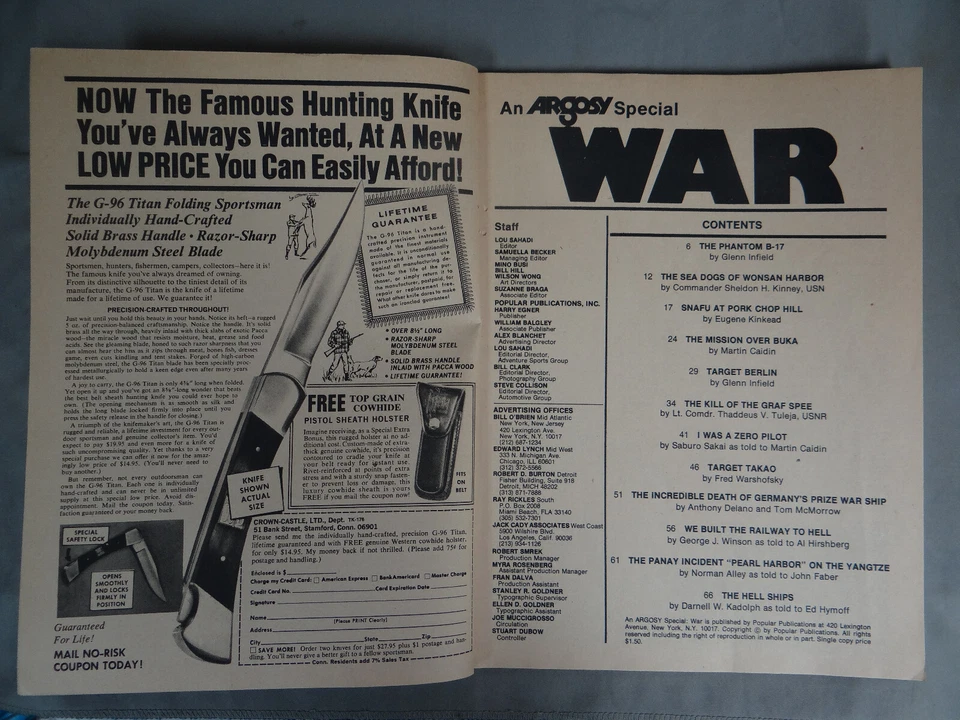ARGOSY Special: WAR - Magazine - Annual 1977 - 98 pages - Illustrated Stories - Image 3 of 4