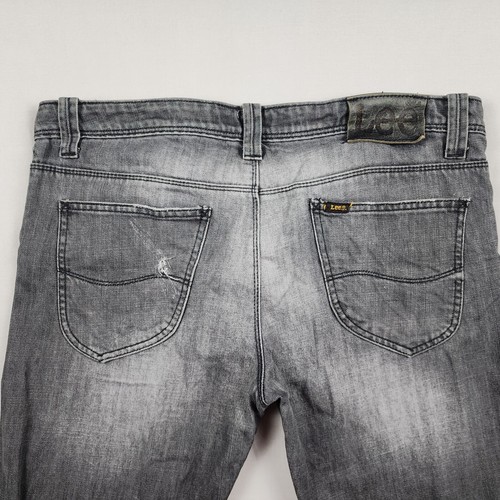 Lee Jeans Mens Size 34 Grey L2 Lo Slim Denim Cotton Made in Australia Button Fly - Picture 11 of 13
